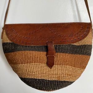 Stripe Boho Crossbody Bag